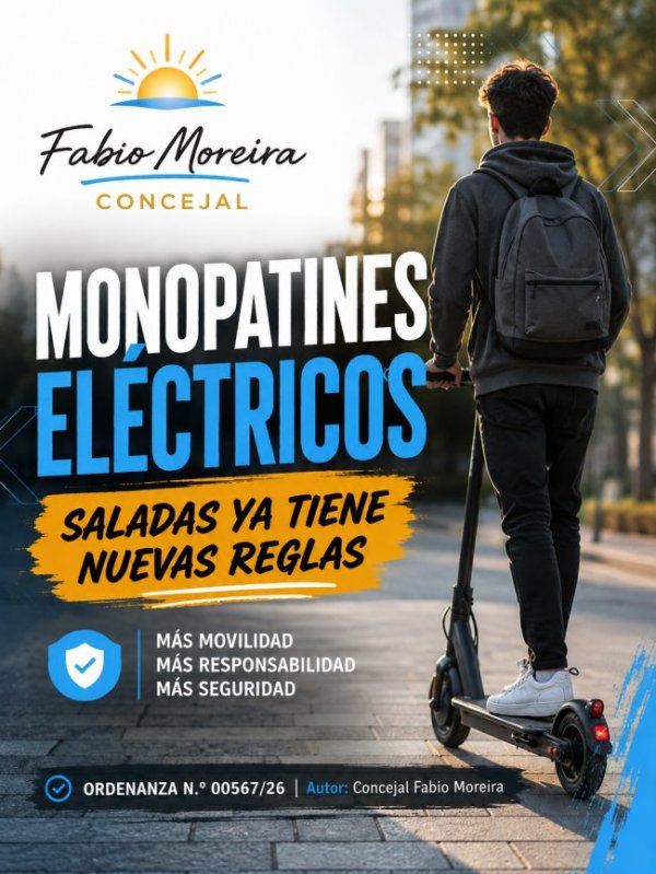 Saladas regula la circulaci&oacute;n de monopatines el&eacute;ctricos en la ciudad